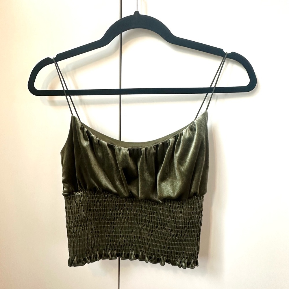 Zara velvet tank